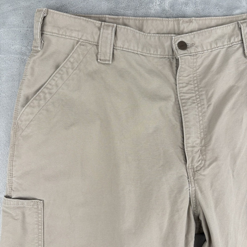 Carhartt Dungaree Fit Cargo Pants Men's 40x32 (Fits 37x28.5) Khaki Work Utility - Picture 12 of 16